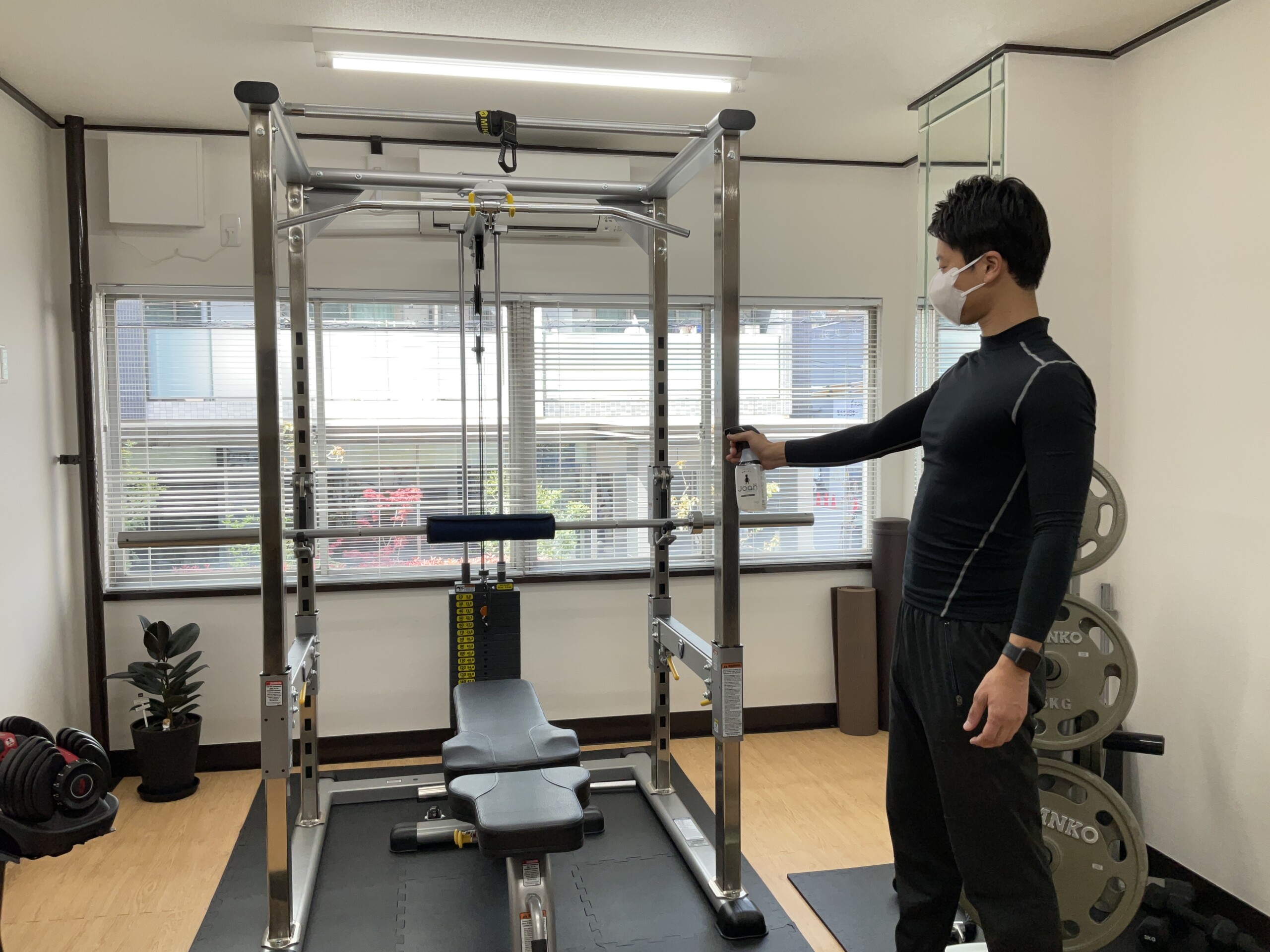 新型コロナウィルス感染症対策実施中！安心して安全にご利用いただけるパーソナルジム